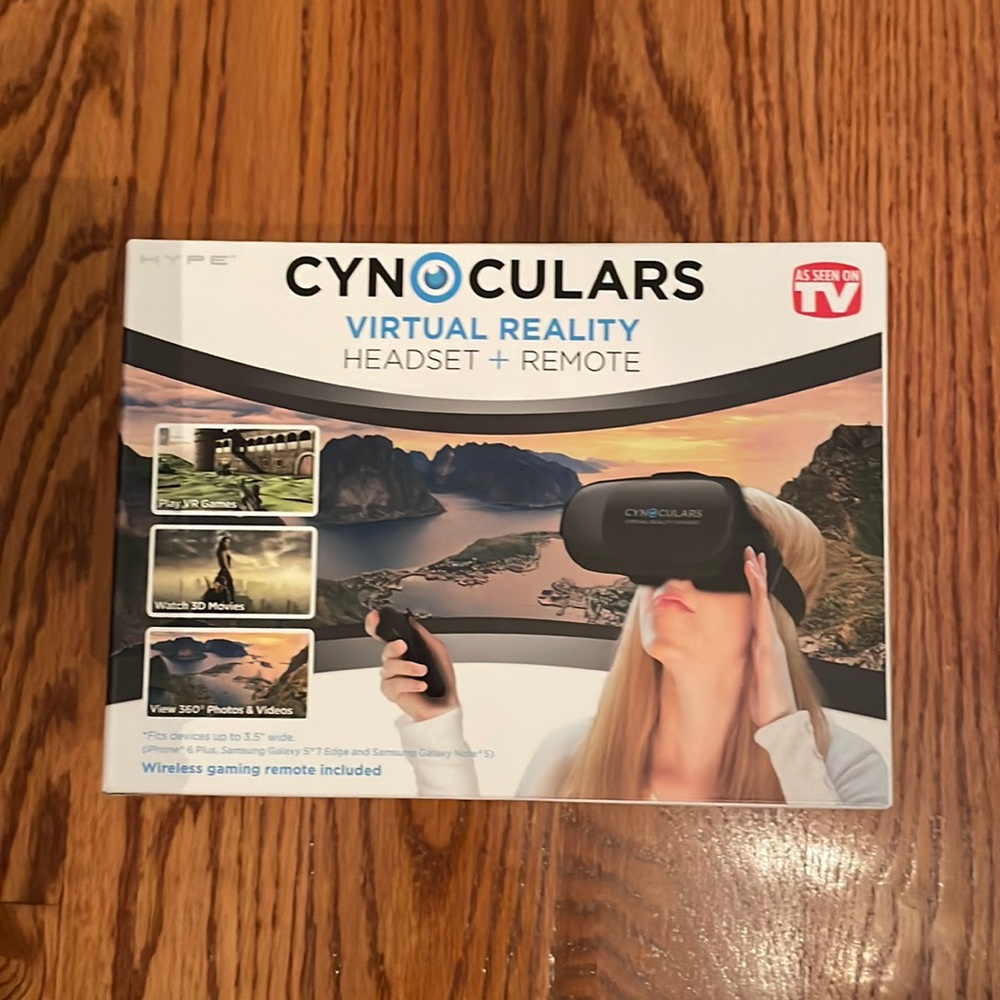 Cynoculars Mobile Virtual Reality Headset with Remote As Seen On TV VR GAMES